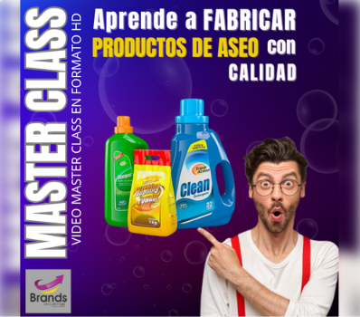 Master Class Fabricación de Productos de Aseo y Limpieza